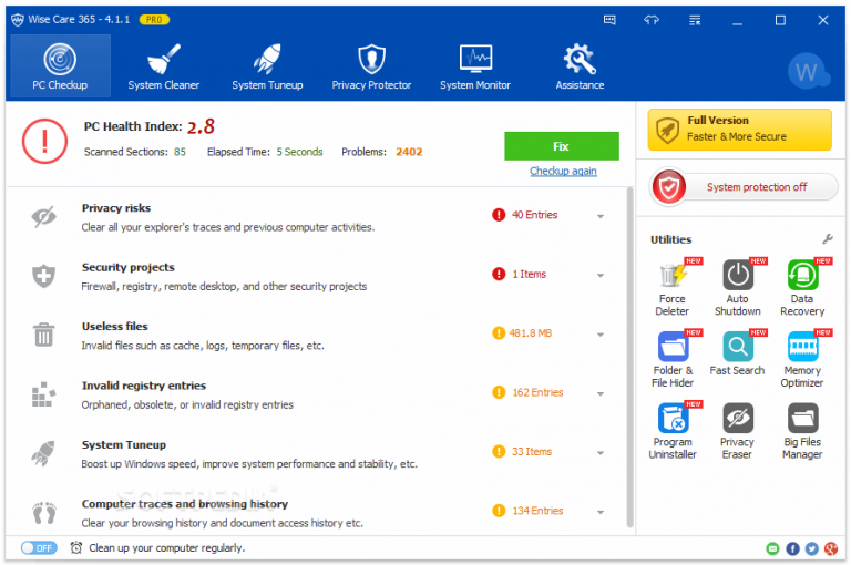 Wise Care 365 Pro 6.2.1.607 Crack With License Key 2022 Free Download
